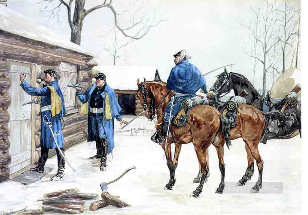Arrestar al vaquero desertor Frederic Remington Pintura al óleo